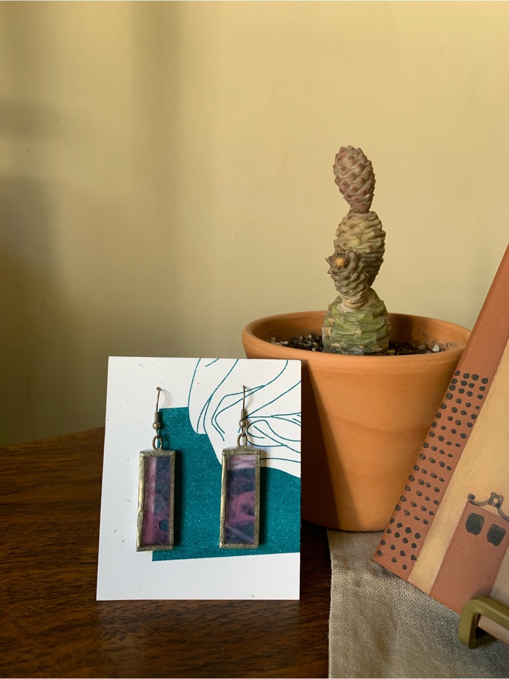 Handmade Stained Glass Earrings